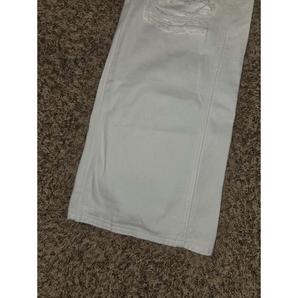 NWT Women's White Wide-Leg Jeans Size 30x33.5 Summer Preppy - Picture 2 of 15
